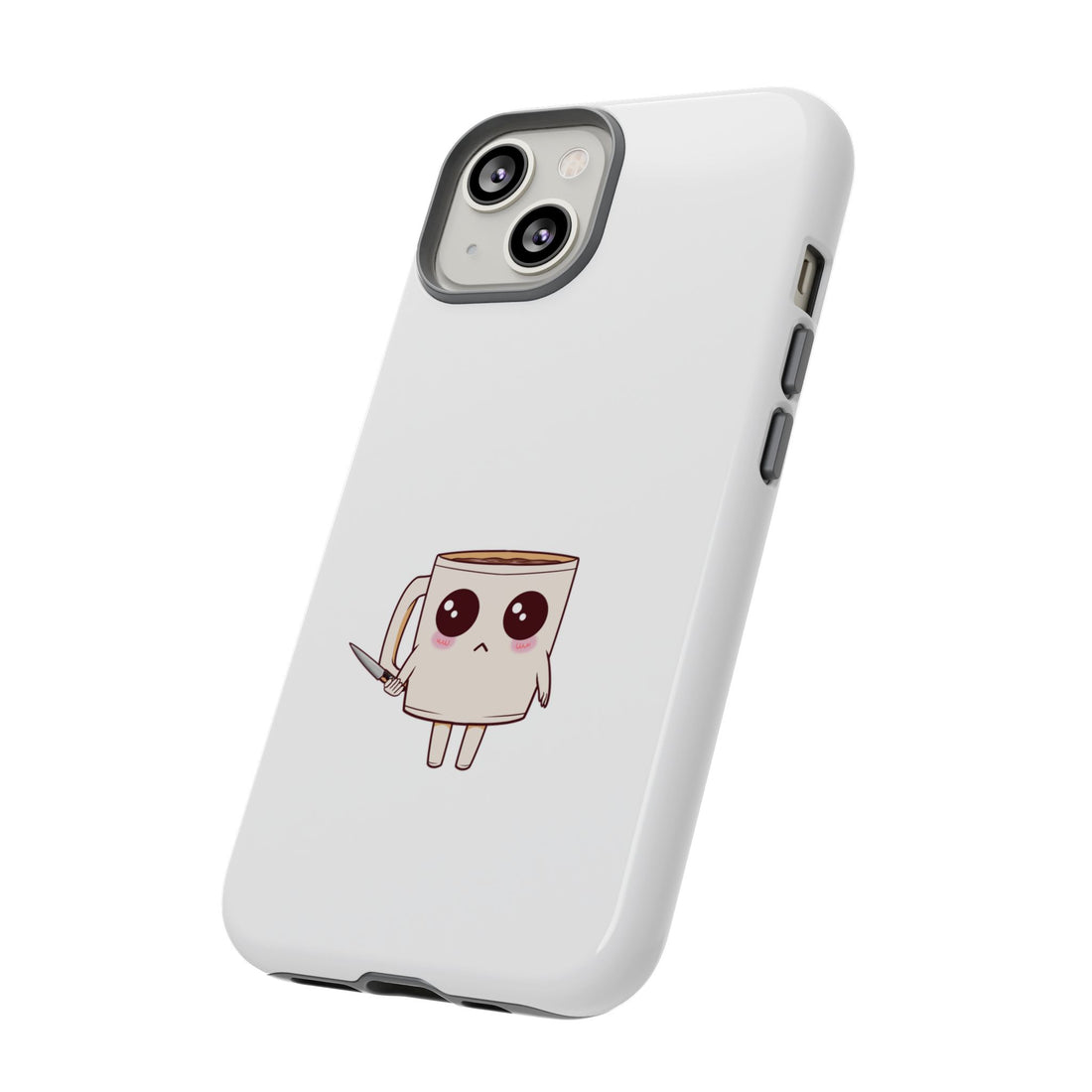 Lil' Latte Kohi - Cute Cartoon Coffee with knife Phone Cases