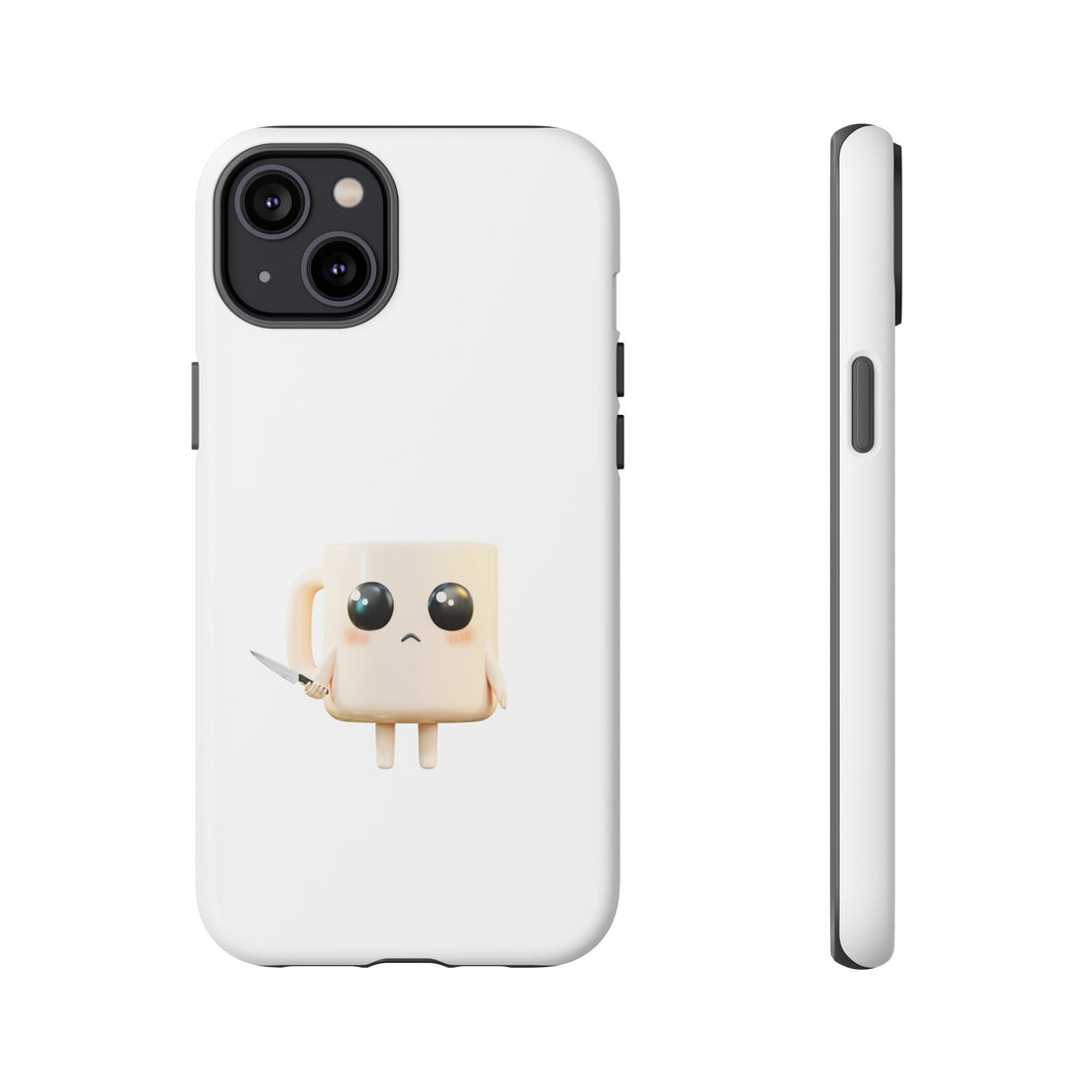 Lil' Latte Kohi - Cute Cartoon Coffee with knife Phone Cases