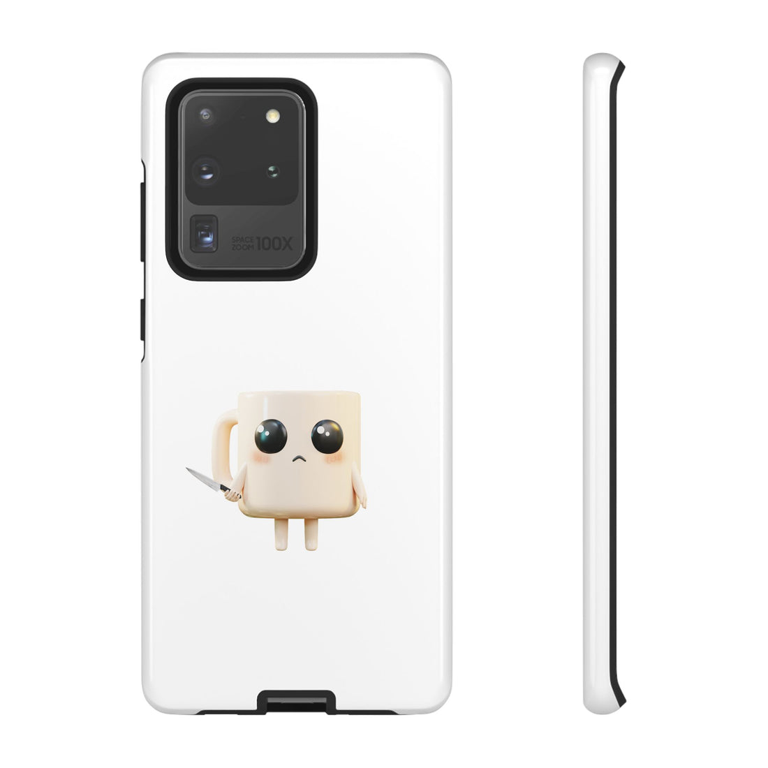 Lil' Latte Kohi - Cute Cartoon Coffee with knife Phone Cases