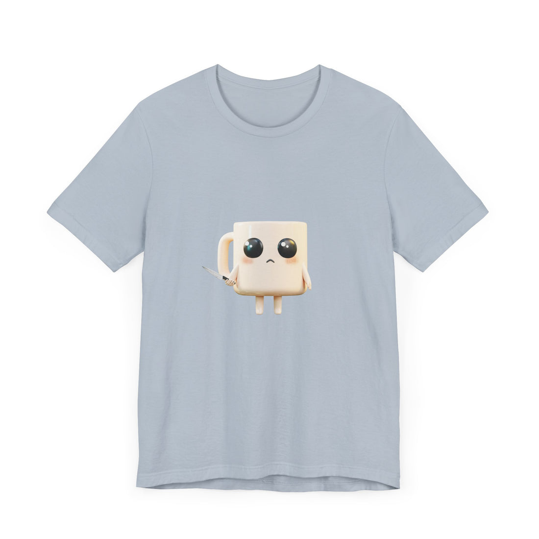 Lil' Latte Kohi - Cute Cartoon Coffee with knife T-Shirt