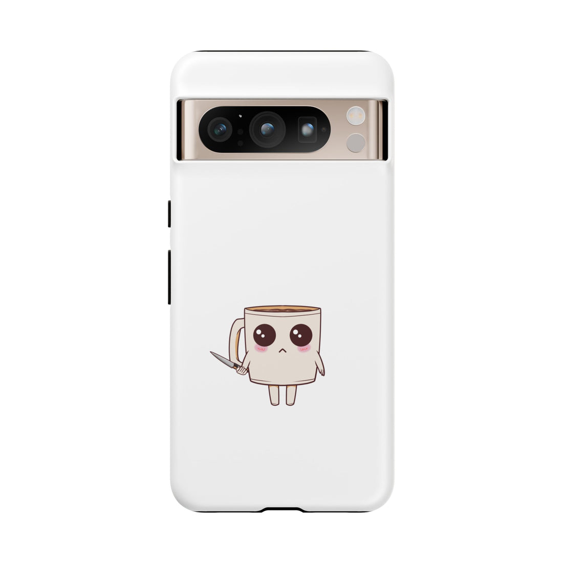 Lil' Latte Kohi - Cute Cartoon Coffee with knife Phone Cases