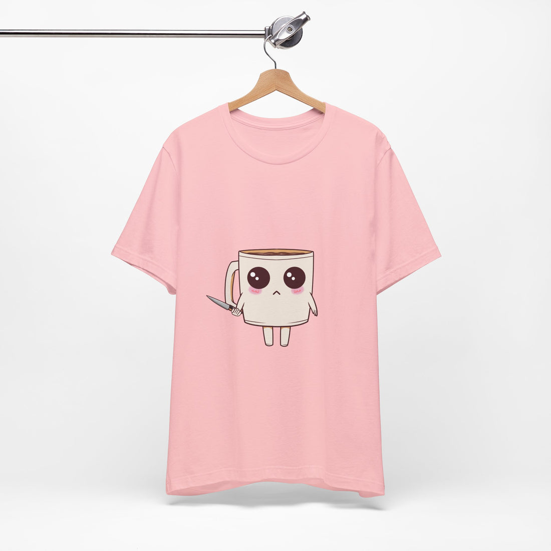 Lil' Latte Kohi - Cute Cartoon Coffee with knife T-Shirt