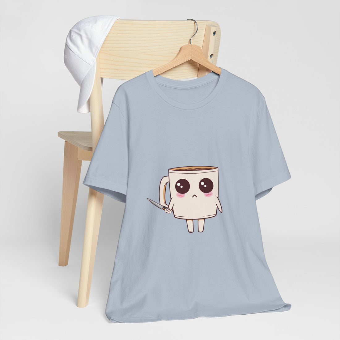 Lil' Latte Kohi - Cute Cartoon Coffee with knife T-Shirt