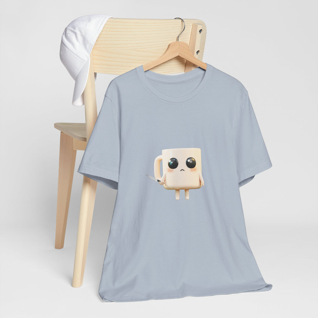 Lil' Latte Kohi - Cute Cartoon Coffee with knife T-Shirt