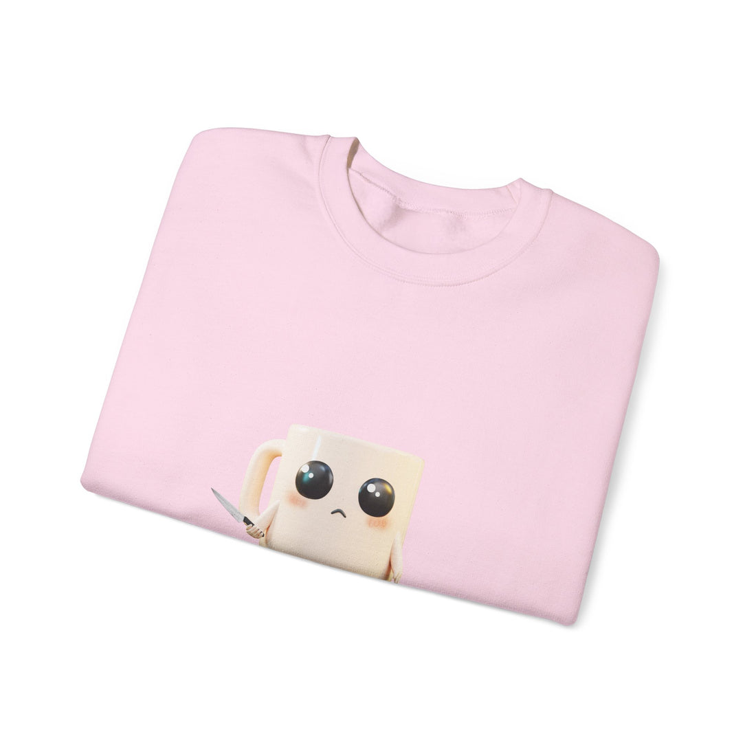 Lil' Latte Kohi - Cute Cartoon Coffee with knife Sweatshirt