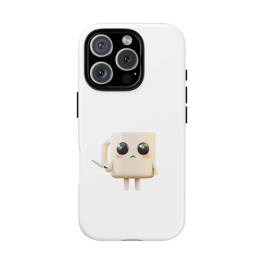 Lil' Latte Kohi - Cute Cartoon Coffee with knife Phone Cases