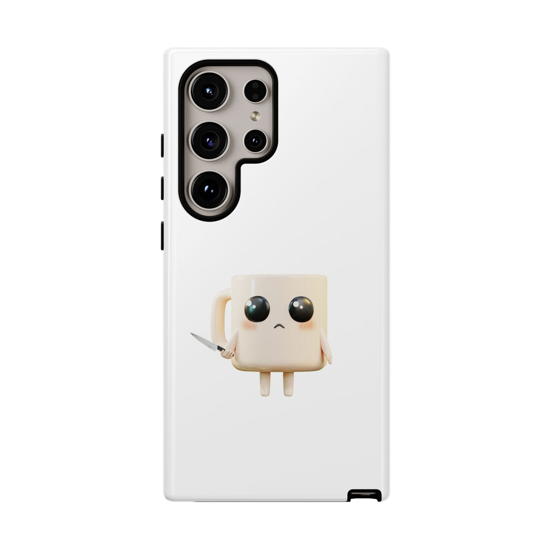 Lil' Latte Kohi - Cute Cartoon Coffee with knife Phone Cases