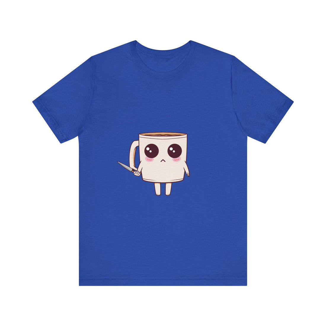 Lil' Latte Kohi - Cute Cartoon Coffee with knife T-Shirt