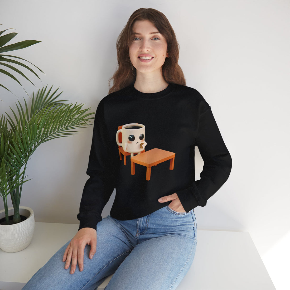 Lil' Latte Kohi - Cute Cartoon Coffee Sweatshirt