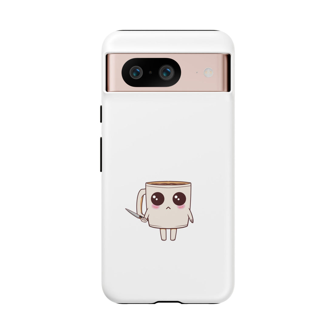 Lil' Latte Kohi - Cute Cartoon Coffee with knife Phone Cases