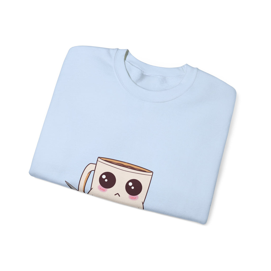 Lil' Latte Kohi - Cute Cartoon Coffee with knife Sweatshirt