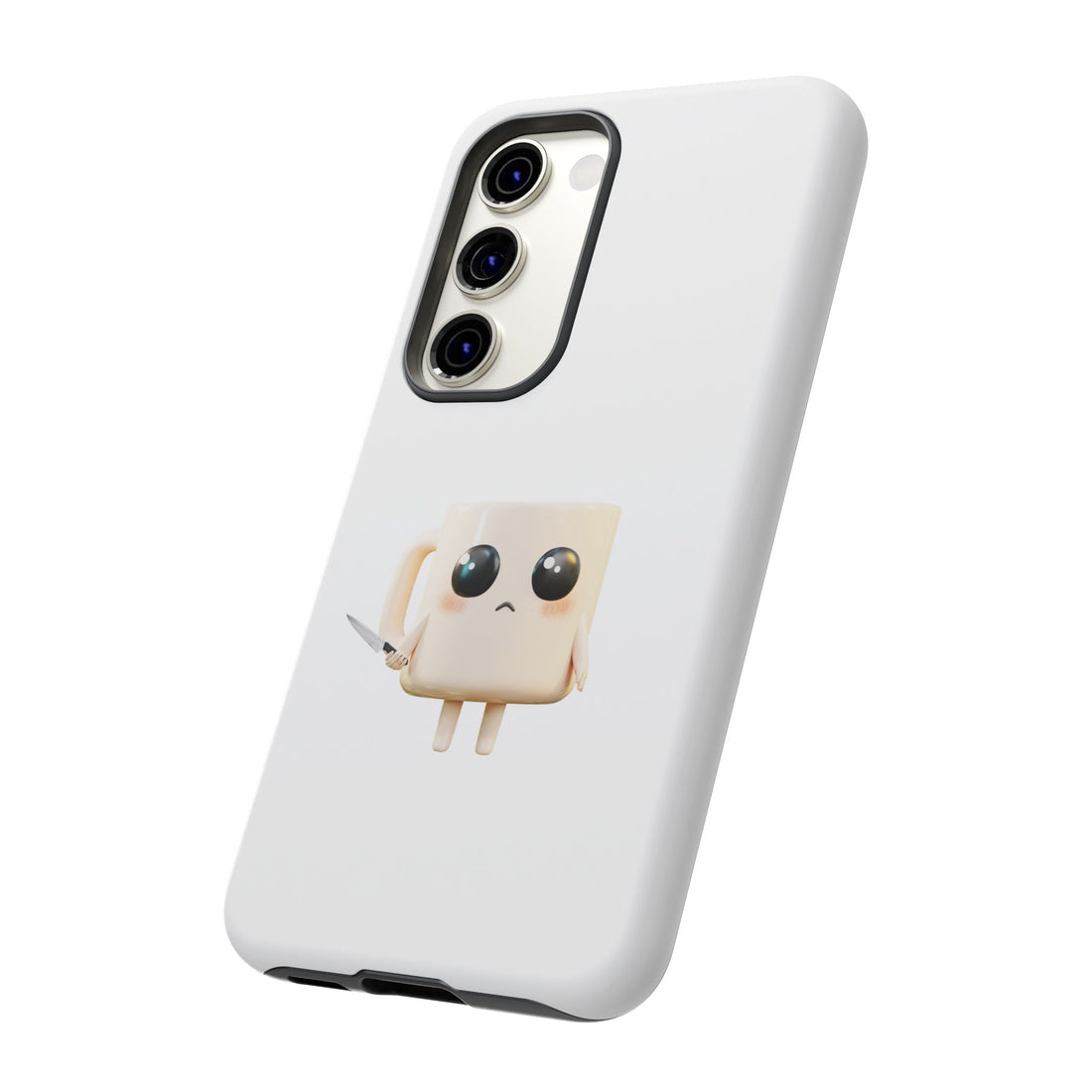 Lil' Latte Kohi - Cute Cartoon Coffee with knife Phone Cases