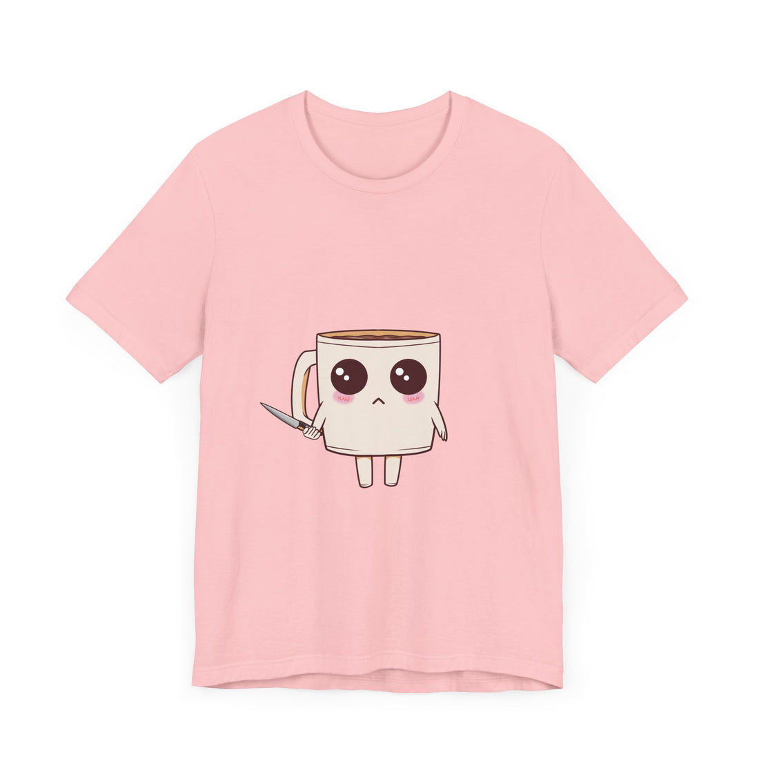 Lil' Latte Kohi - Cute Cartoon Coffee with knife T-Shirt