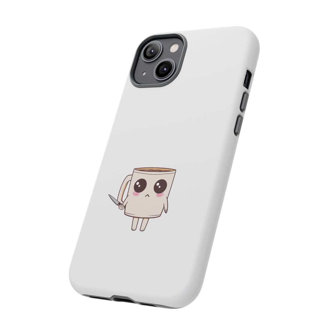 Lil' Latte Kohi - Cute Cartoon Coffee with knife Phone Cases