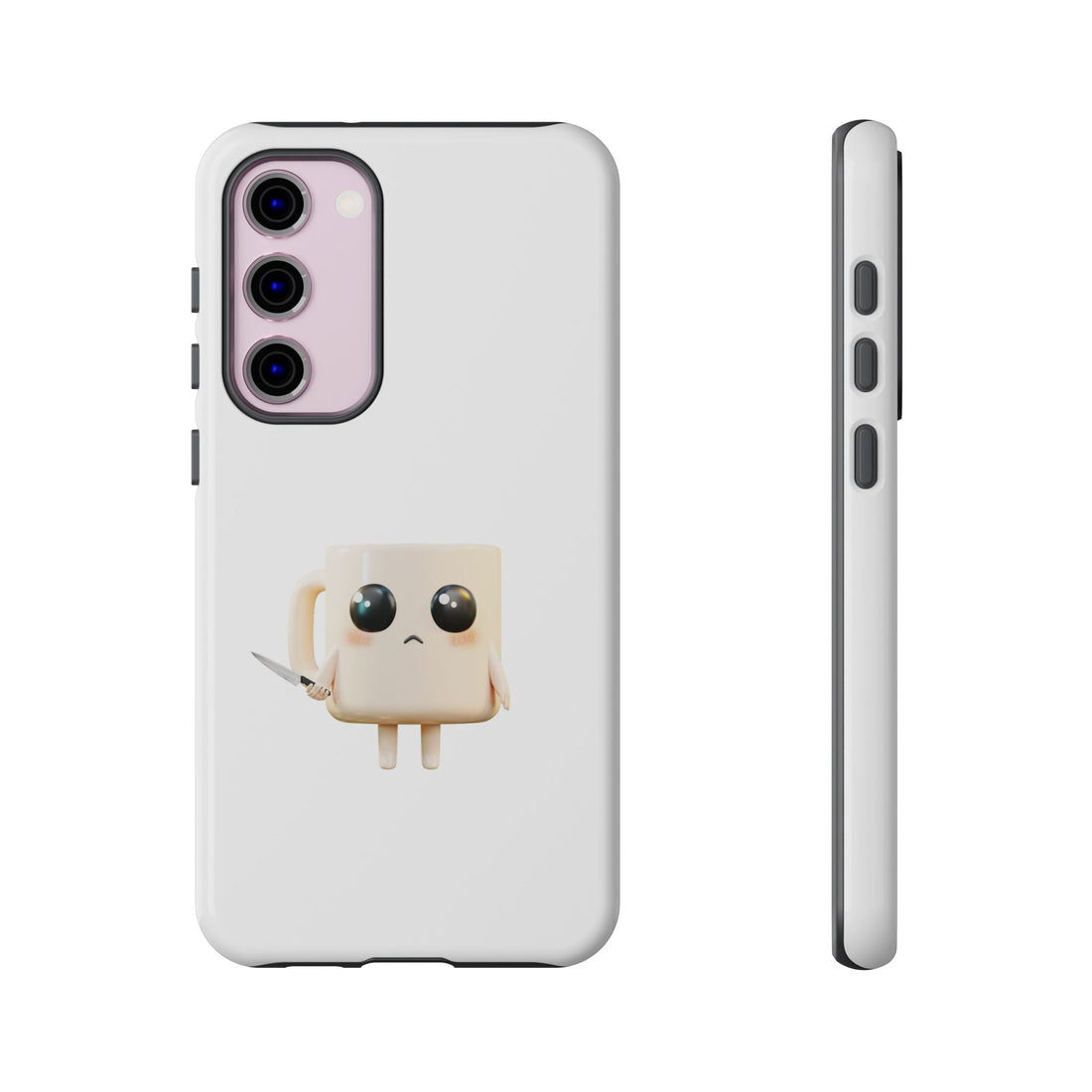 Lil' Latte Kohi - Cute Cartoon Coffee with knife Phone Cases