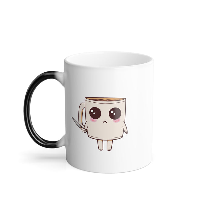 Lil' Latte Kohi - Cute Cartoon Coffee with knife Mug