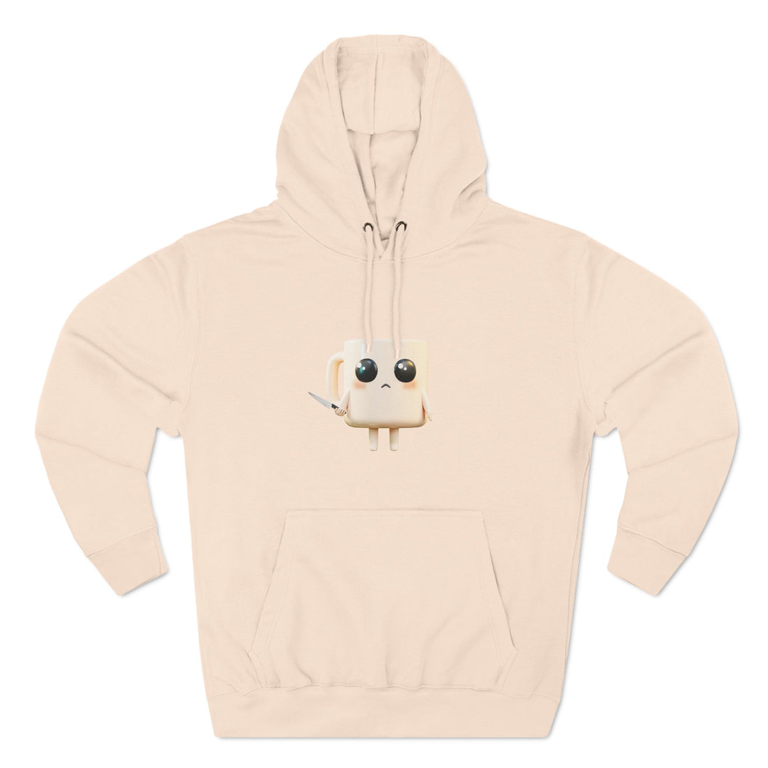 Lil' Latte Kohi - Cute Cartoon Coffee with knife Hoodie