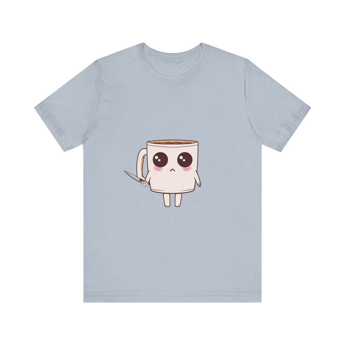 Lil' Latte Kohi - Cute Cartoon Coffee with knife T-Shirt