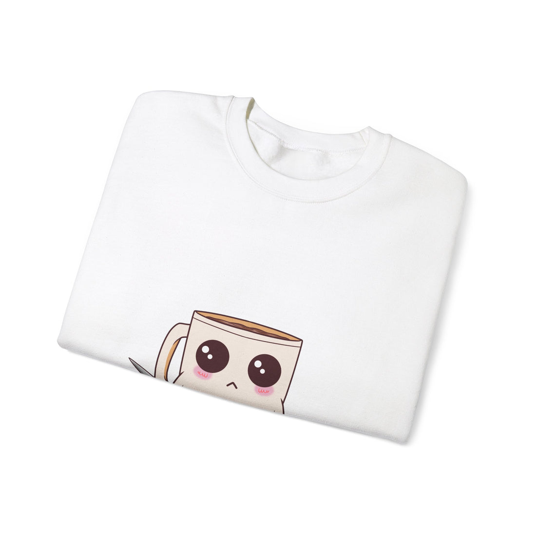 Lil' Latte Kohi - Cute Cartoon Coffee with knife Sweatshirt