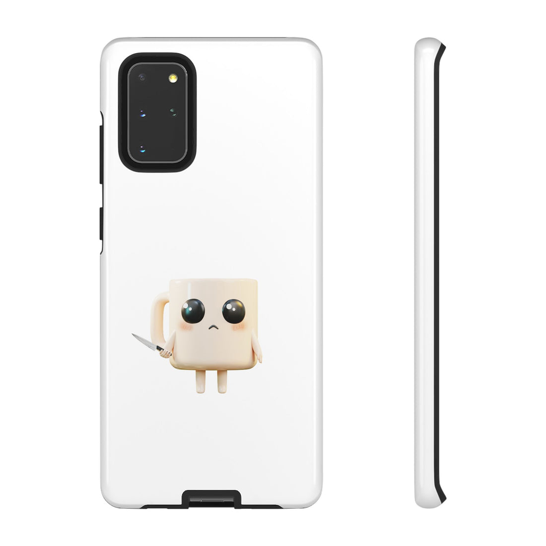 Lil' Latte Kohi - Cute Cartoon Coffee with knife Phone Cases