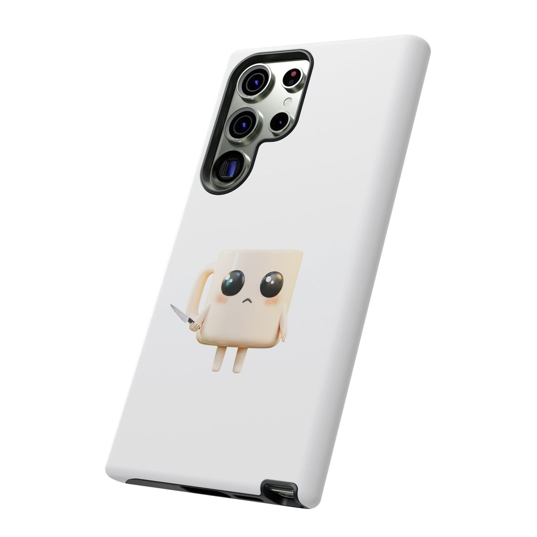 Lil' Latte Kohi - Cute Cartoon Coffee with knife Phone Cases