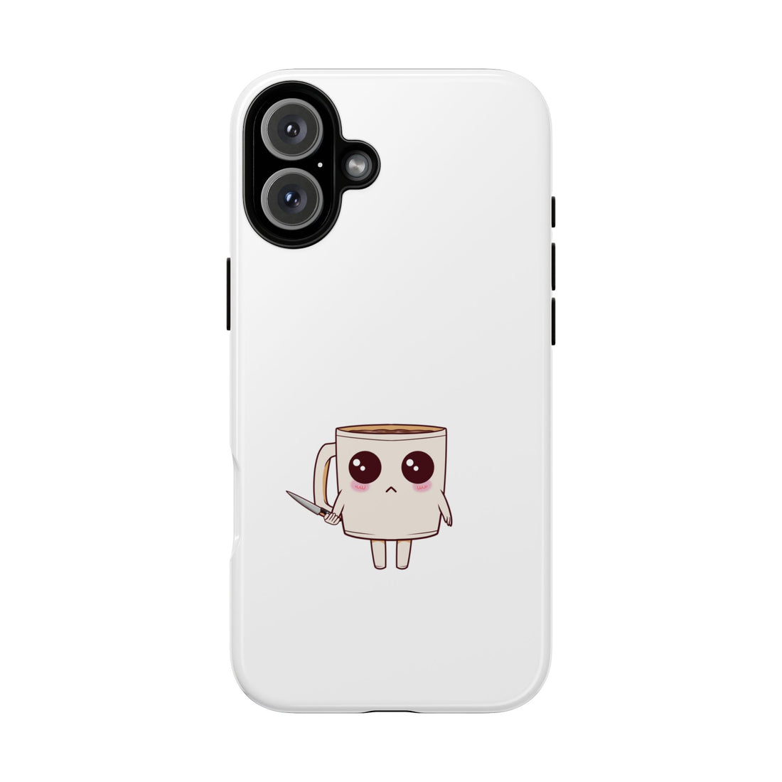 Lil' Latte Kohi - Cute Cartoon Coffee with knife Phone Cases