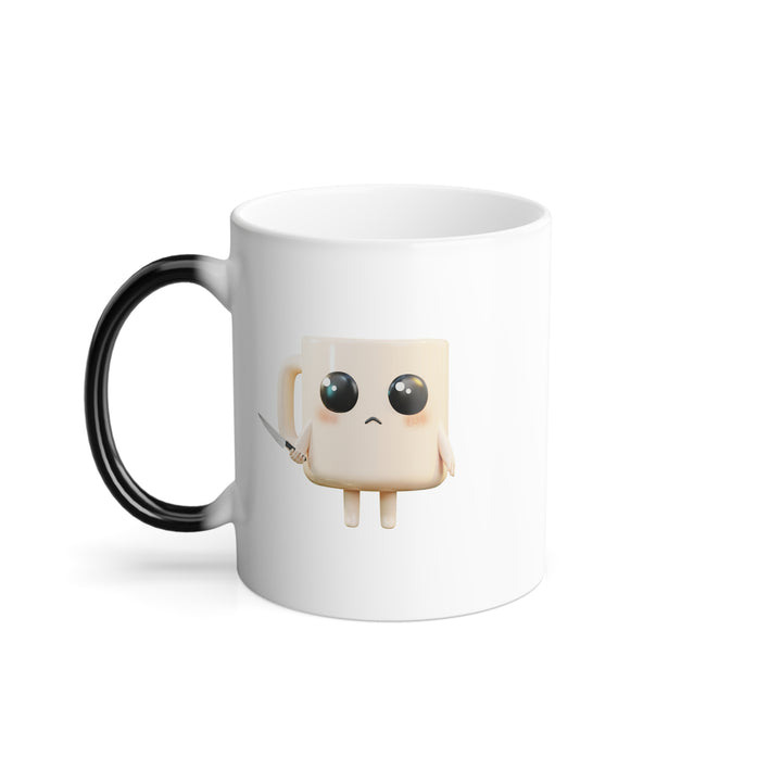 Lil' Latte Kohi - Cute Cartoon Coffee with knife Mug