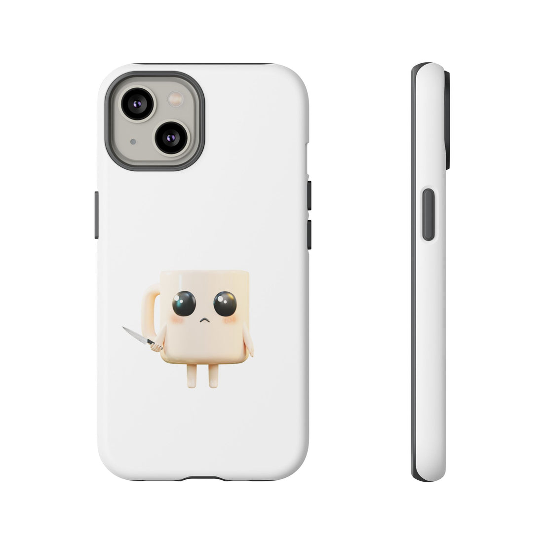 Lil' Latte Kohi - Cute Cartoon Coffee with knife Phone Cases