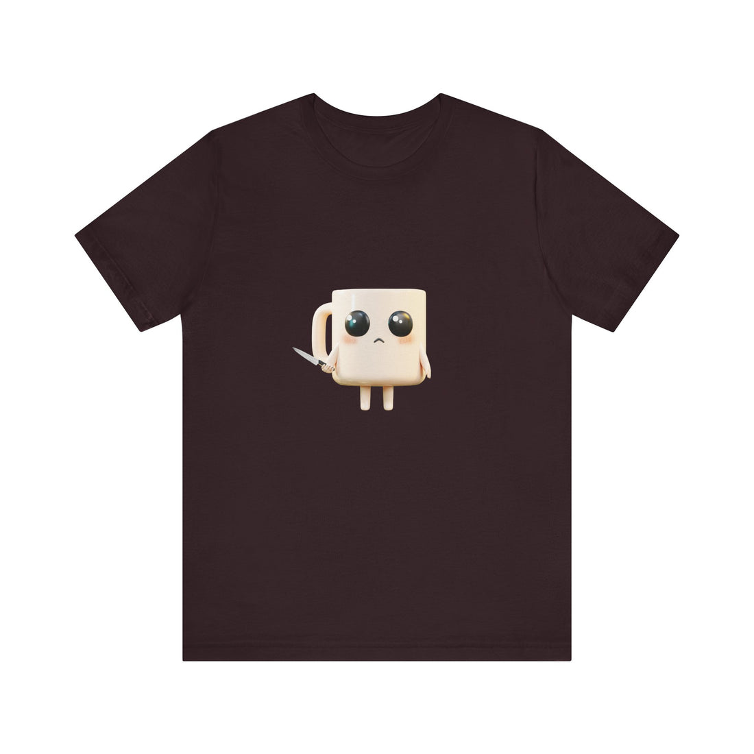 Lil' Latte Kohi - Cute Cartoon Coffee with knife T-Shirt