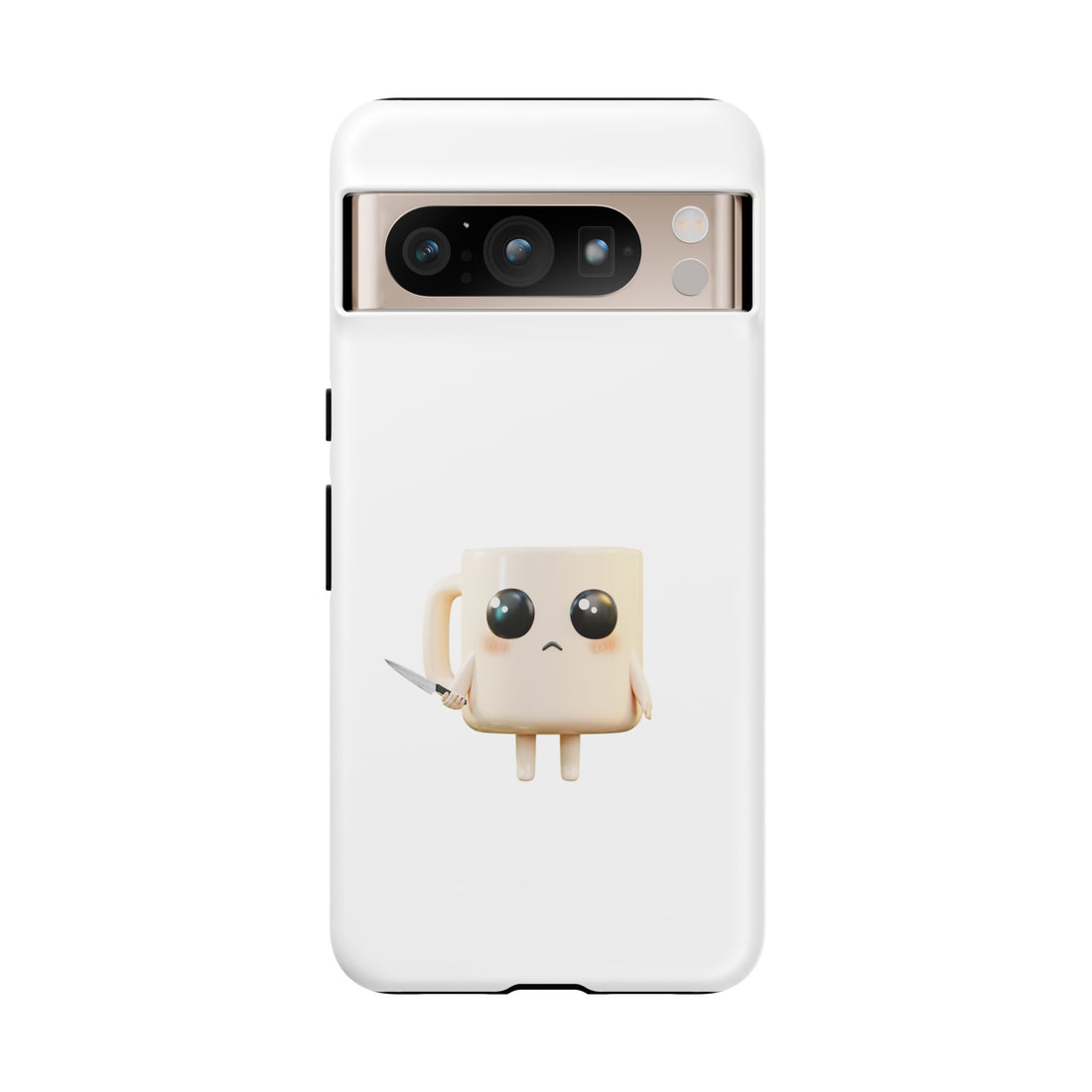 Lil' Latte Kohi - Cute Cartoon Coffee with knife Phone Cases