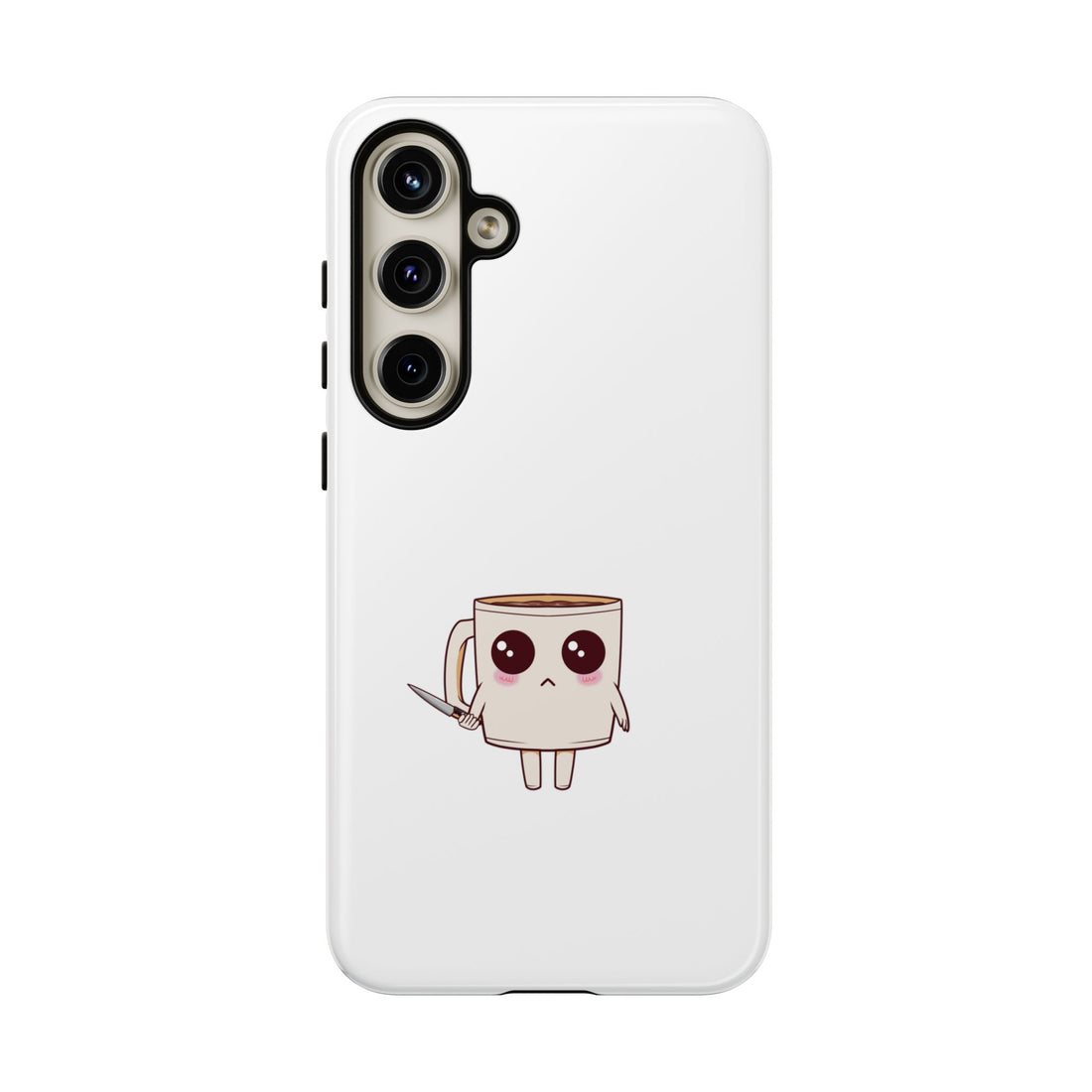 Lil' Latte Kohi - Cute Cartoon Coffee with knife Phone Cases