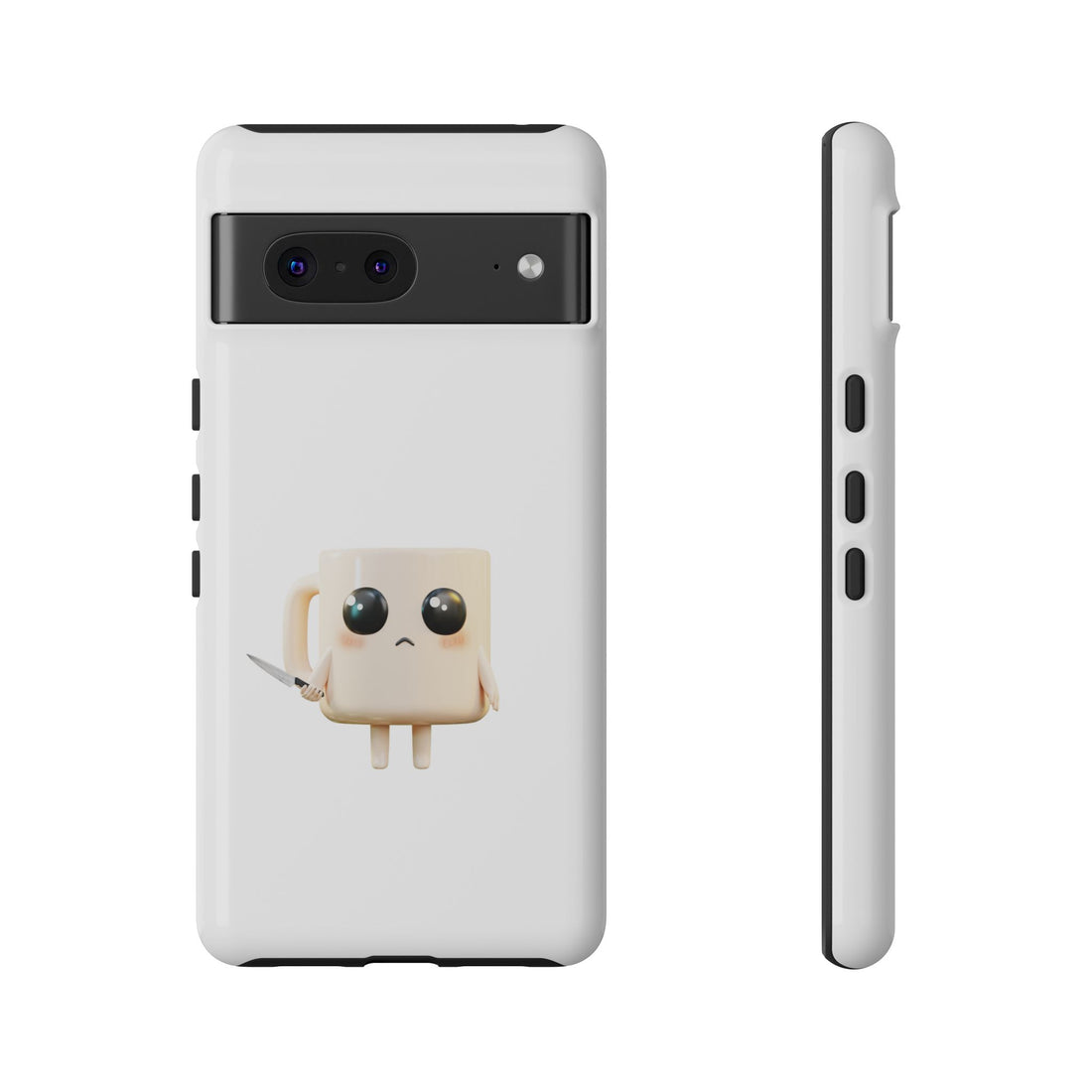 Lil' Latte Kohi - Cute Cartoon Coffee with knife Phone Cases