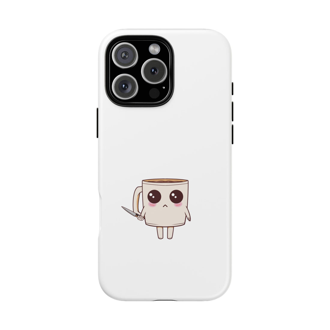 Lil' Latte Kohi - Cute Cartoon Coffee with knife Phone Cases