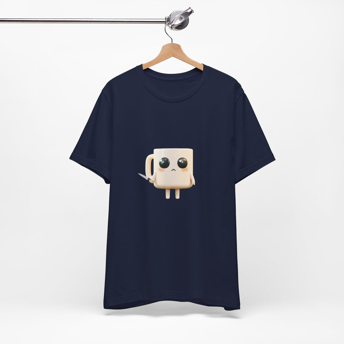 Lil' Latte Kohi - Cute Cartoon Coffee with knife T-Shirt