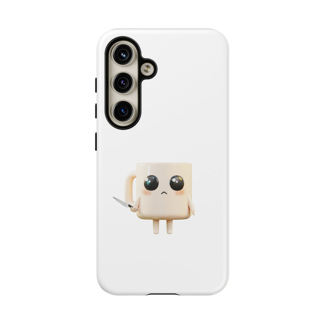 Lil' Latte Kohi - Cute Cartoon Coffee with knife Phone Cases