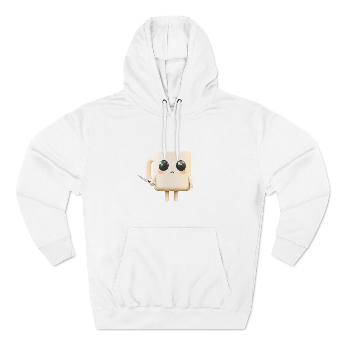 Lil' Latte Kohi - Cute Cartoon Coffee with knife Hoodie