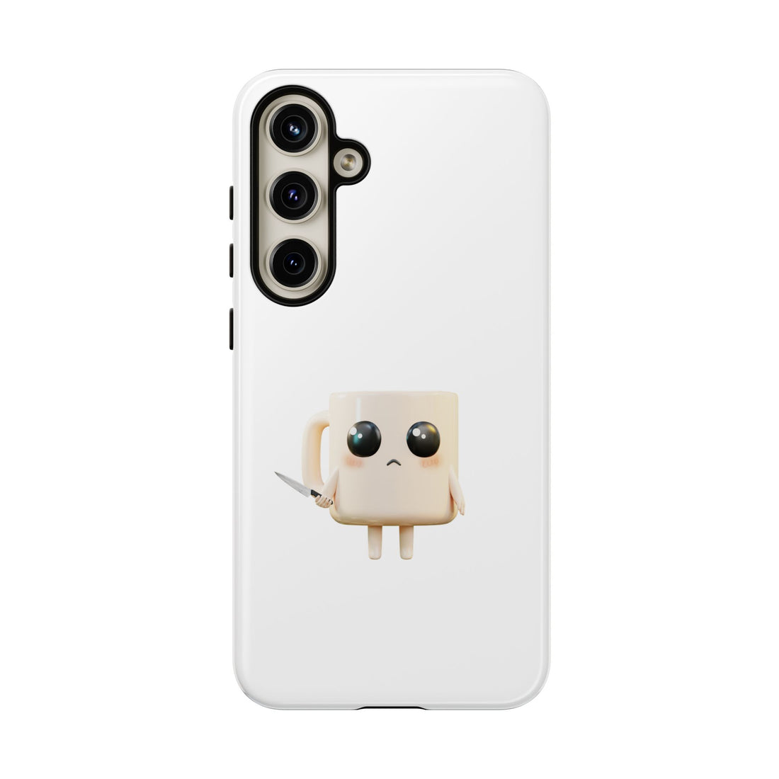 Lil' Latte Kohi - Cute Cartoon Coffee with knife Phone Cases