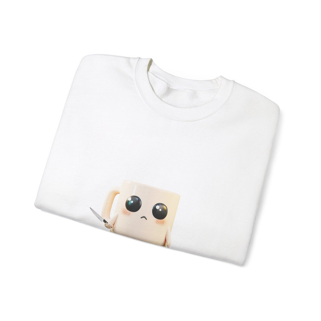 Lil' Latte Kohi - Cute Cartoon Coffee with knife Sweatshirt