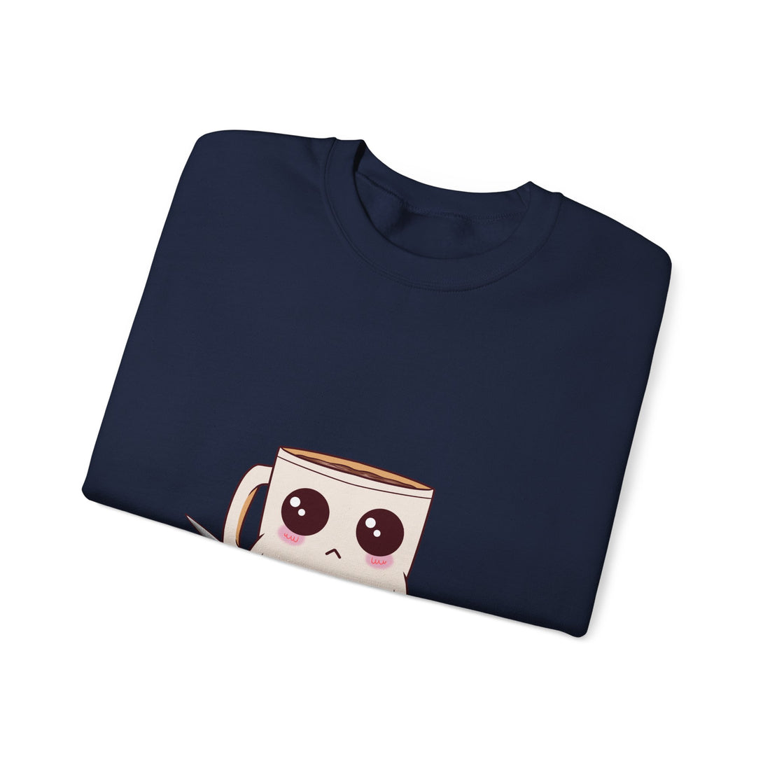 Lil' Latte Kohi - Cute Cartoon Coffee with knife Sweatshirt