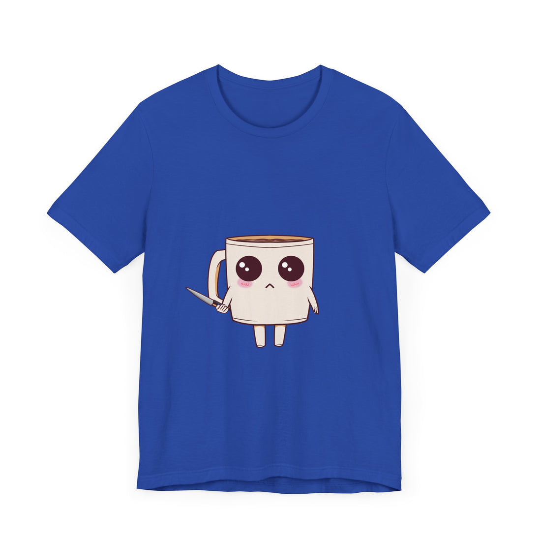 Lil' Latte Kohi - Cute Cartoon Coffee with knife T-Shirt