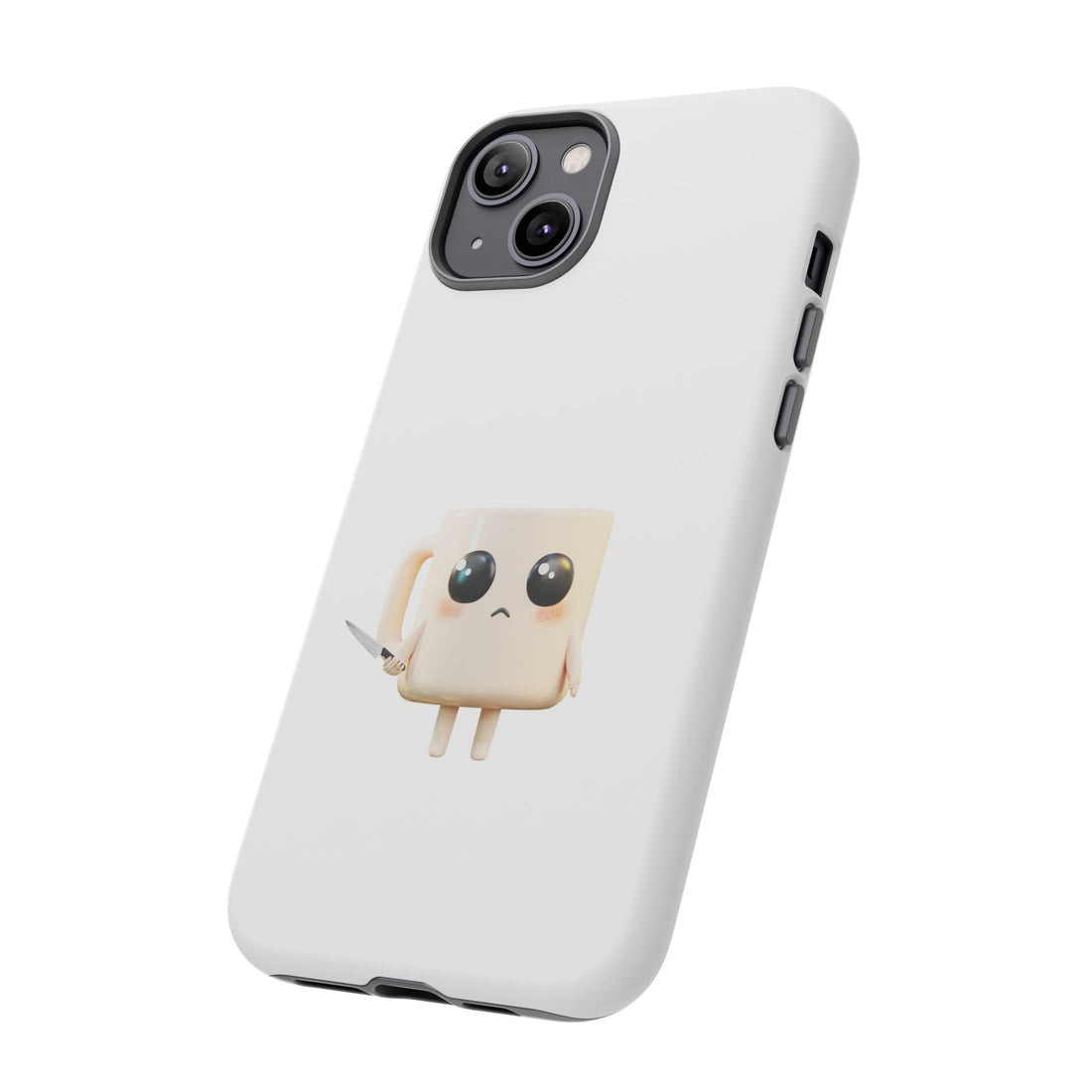 Lil' Latte Kohi - Cute Cartoon Coffee with knife Phone Cases