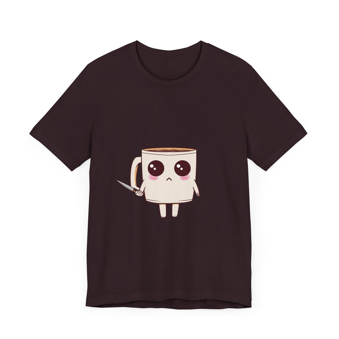 Lil' Latte Kohi - Cute Cartoon Coffee with knife T-Shirt