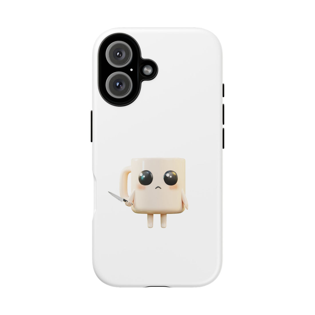 Lil' Latte Kohi - Cute Cartoon Coffee with knife Phone Cases