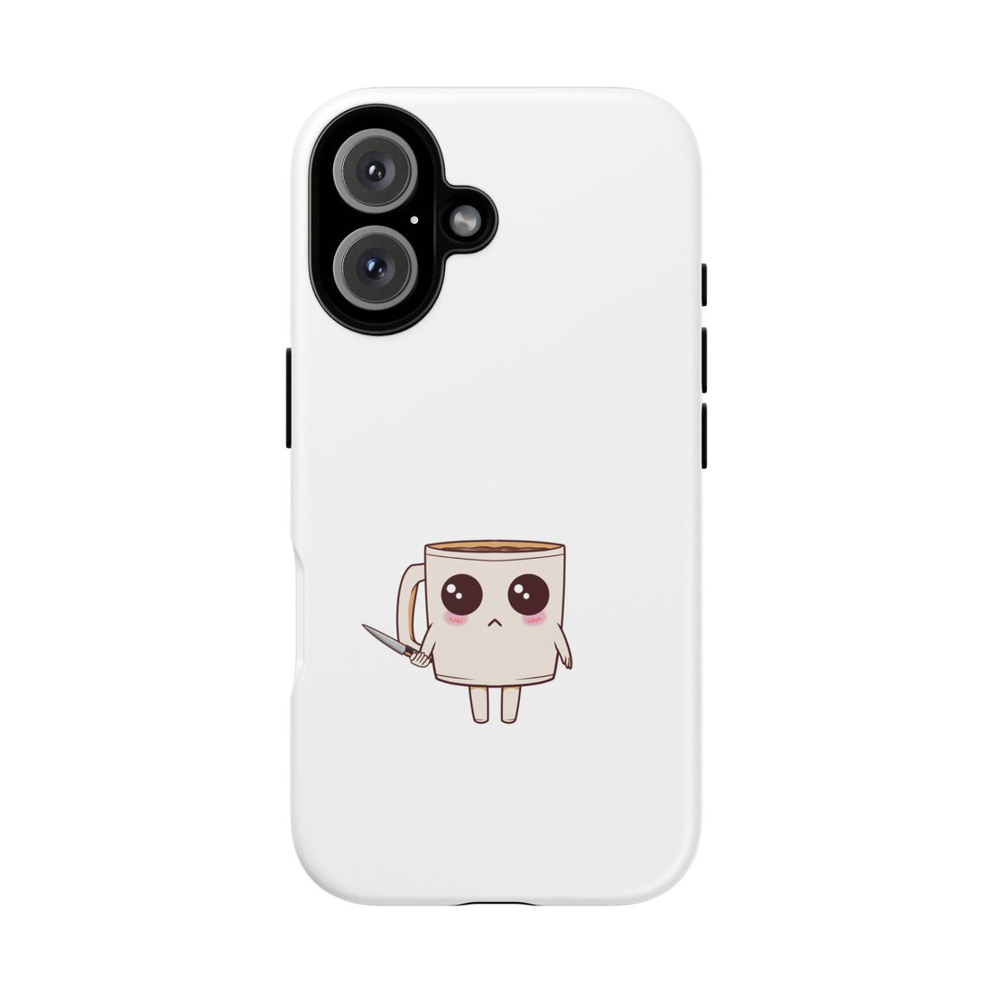 Lil' Latte Kohi - Cute Cartoon Coffee with knife Phone Cases