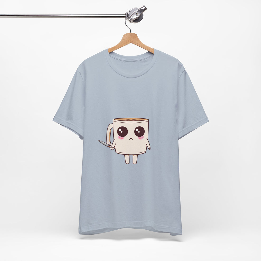 Lil' Latte Kohi - Cute Cartoon Coffee with knife T-Shirt