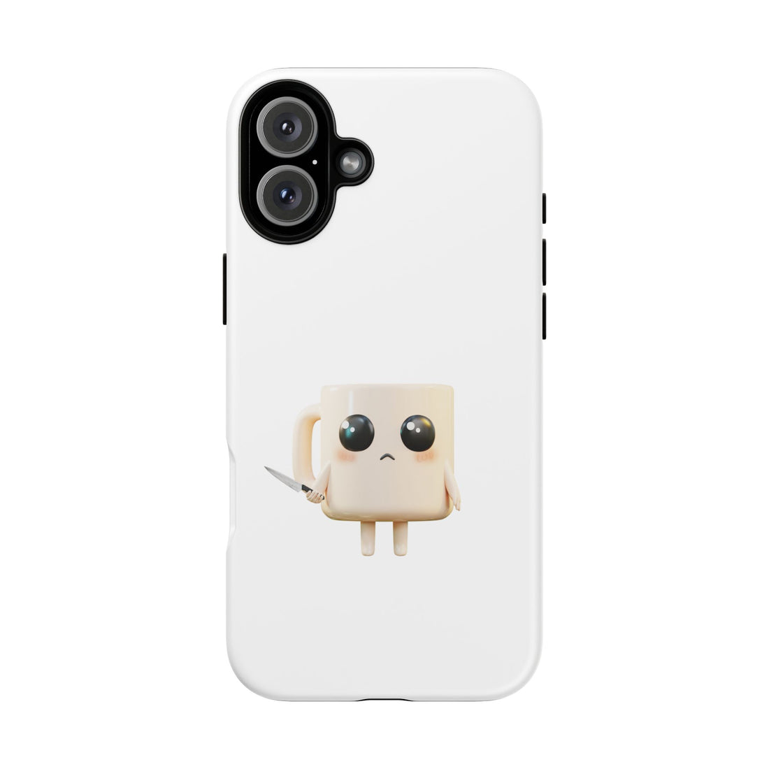 Lil' Latte Kohi - Cute Cartoon Coffee with knife Phone Cases