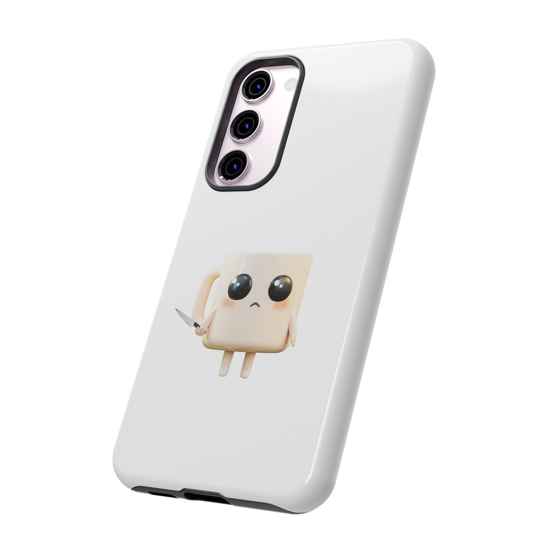 Lil' Latte Kohi - Cute Cartoon Coffee with knife Phone Cases