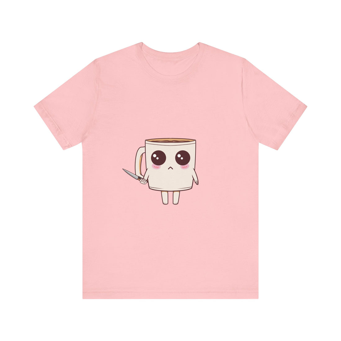 Lil' Latte Kohi - Cute Cartoon Coffee with knife T-Shirt