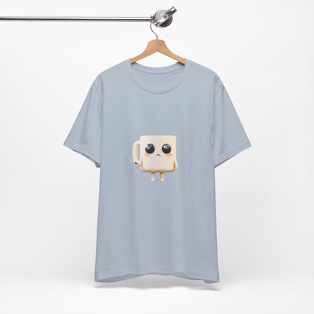 Lil' Latte Kohi - Cute Cartoon Coffee with knife T-Shirt