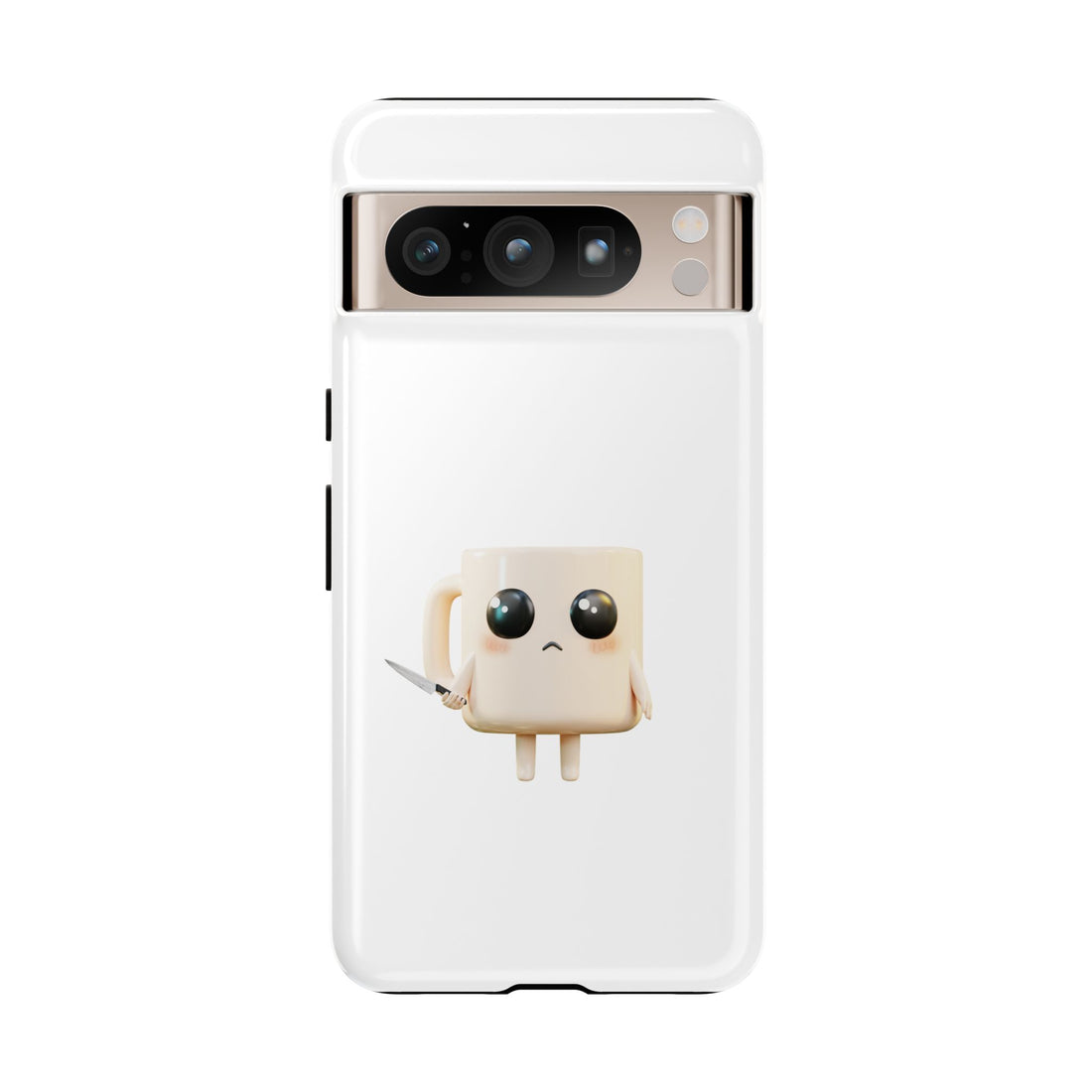 Lil' Latte Kohi - Cute Cartoon Coffee with knife Phone Cases